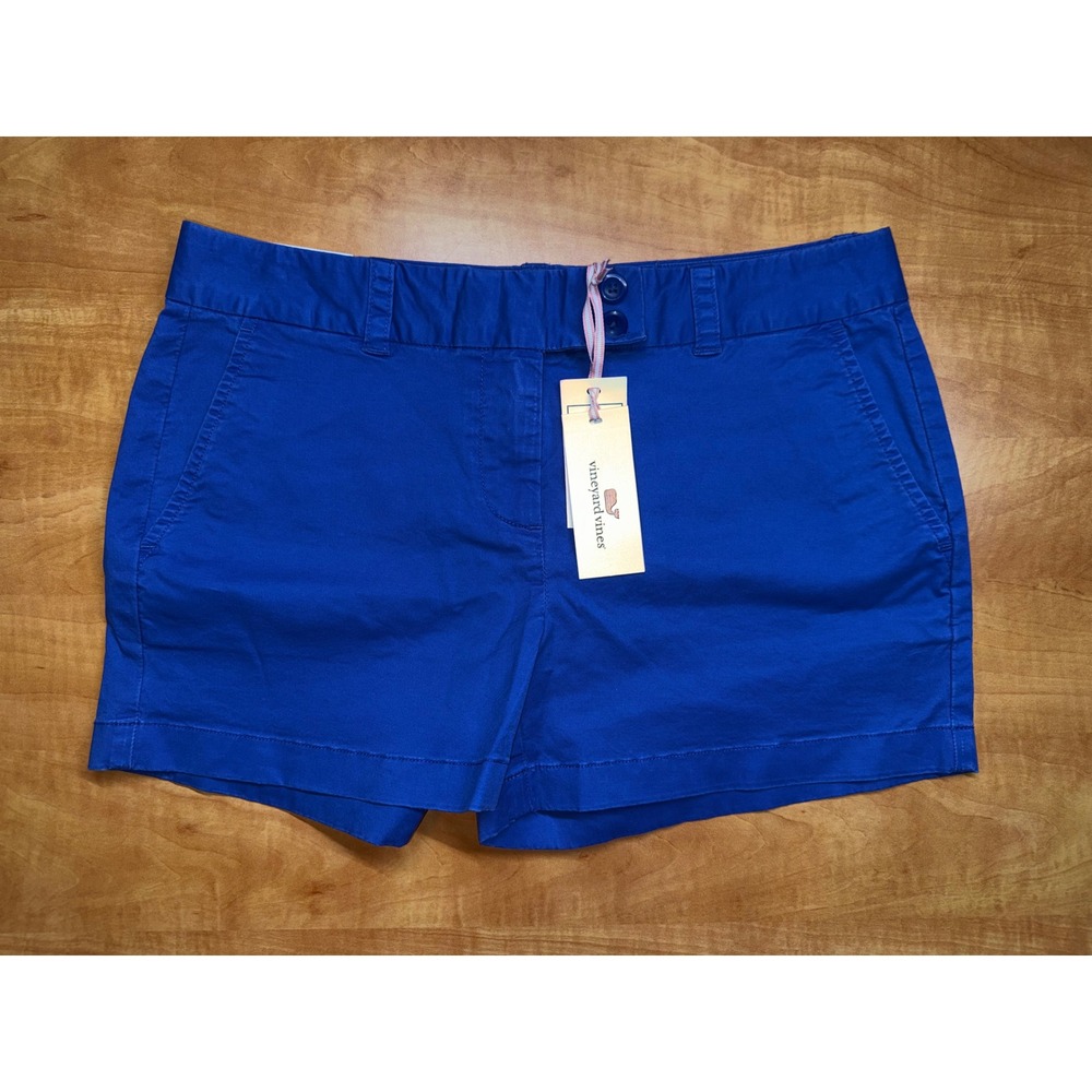 Vineyard‎ Vines Womens Dayboat Short Royal Blue Chino 3.5 Inseam Size 6 NWT